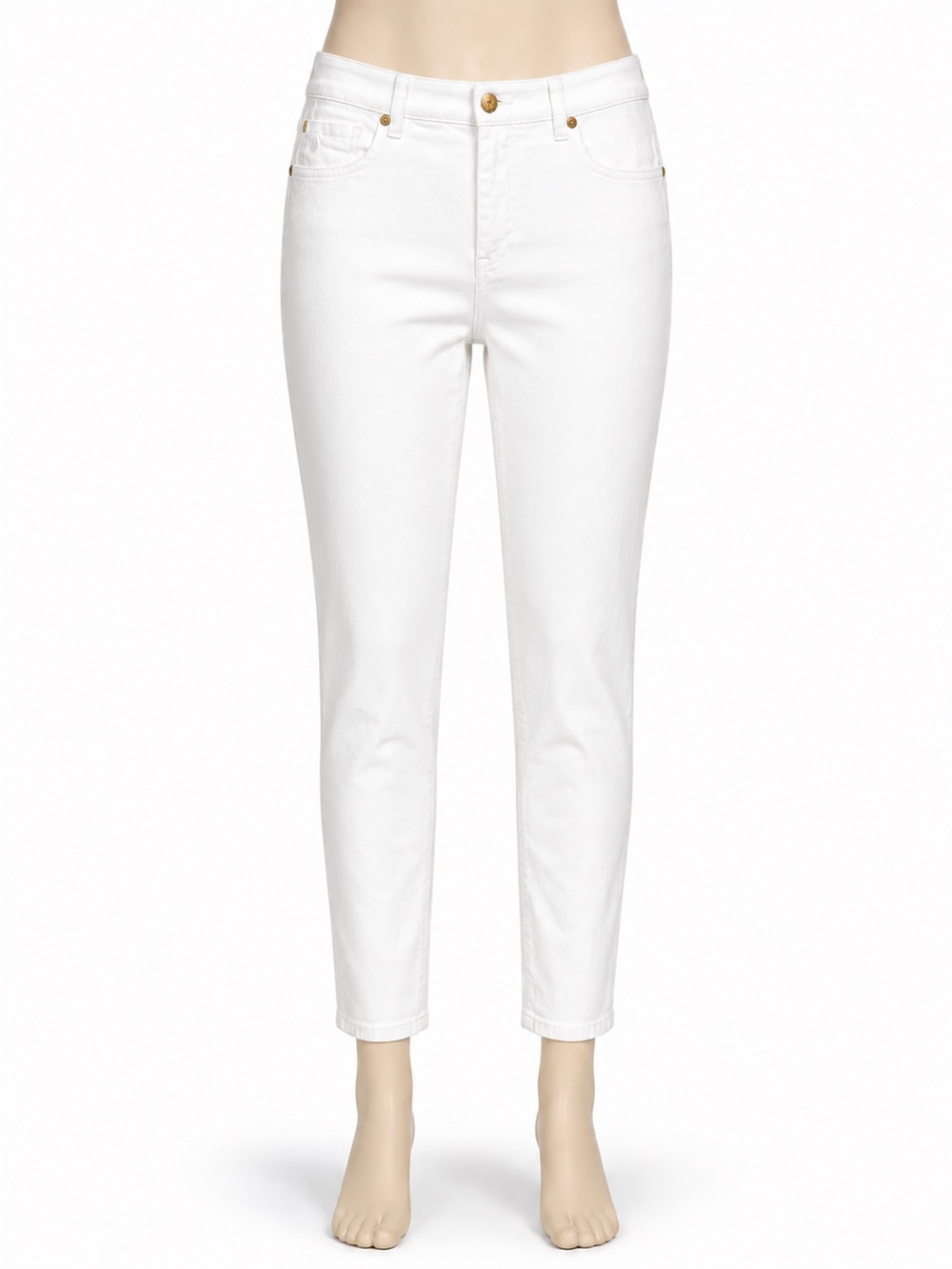 Draper James White Skinny Ankle Jeans Size 32 Stretch‎ Denim